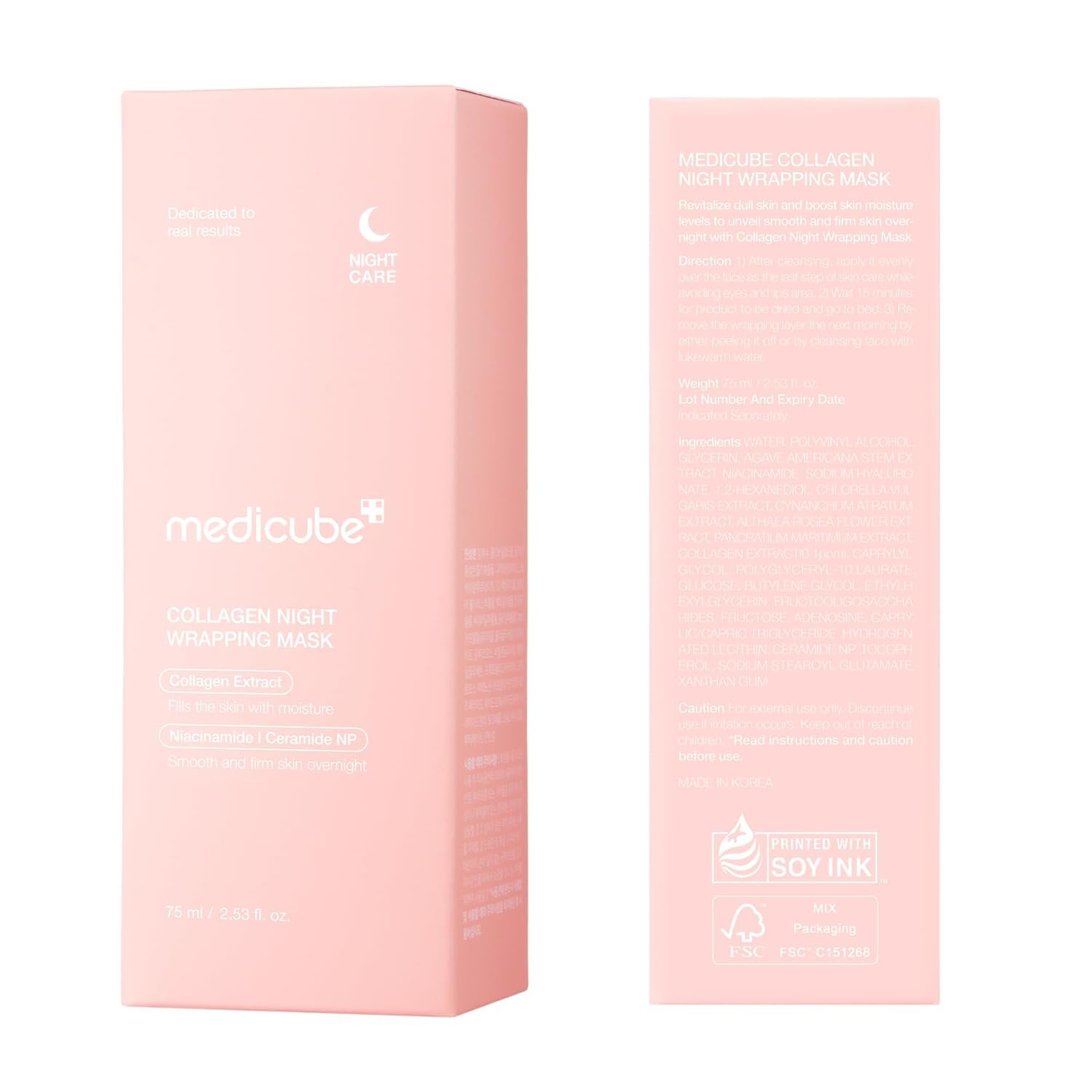 Urbanpik Collagen Overnight Glass Skin Wrapping Mask