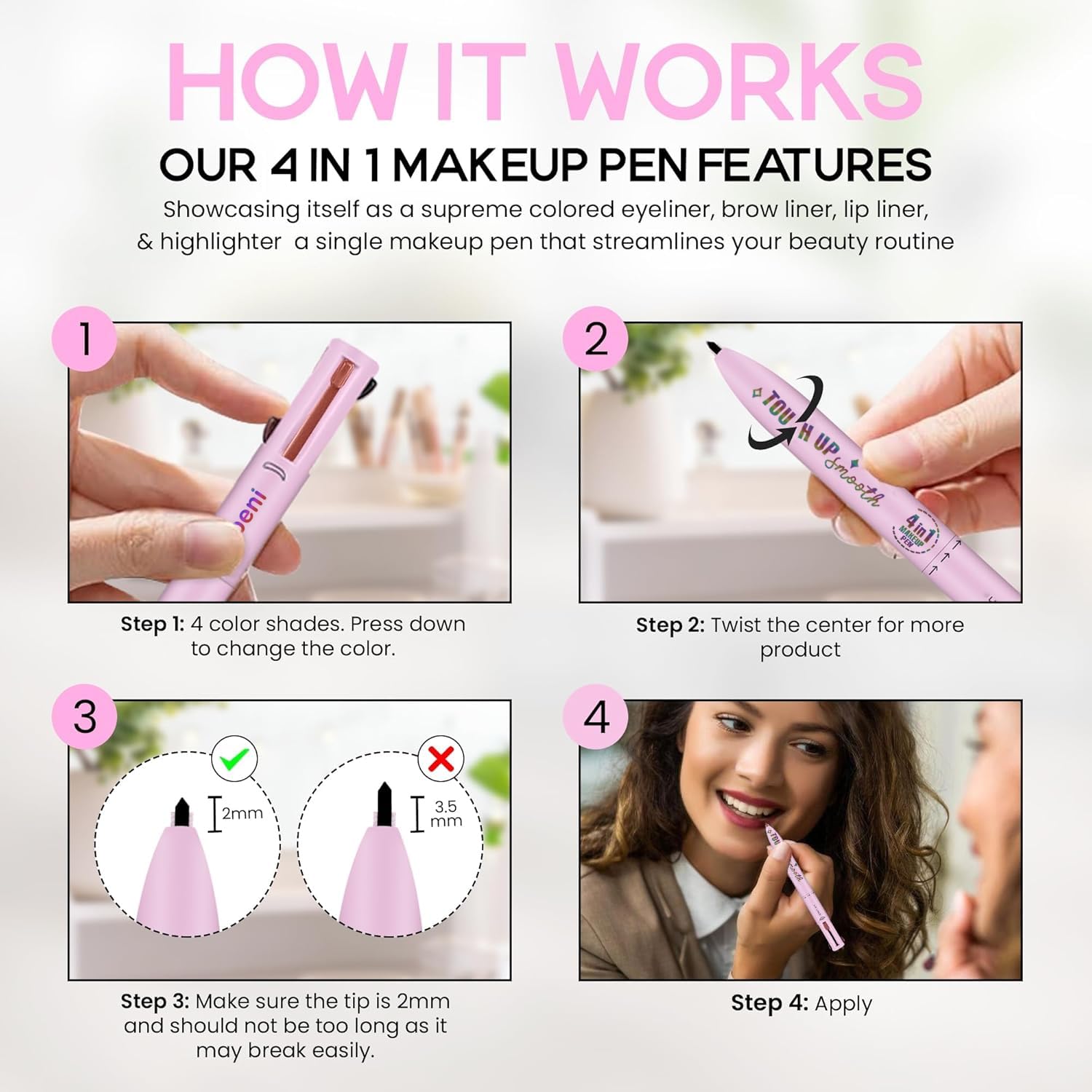 Urbanpik Touch Up 4-in-1 Luxury Makeup Pen
